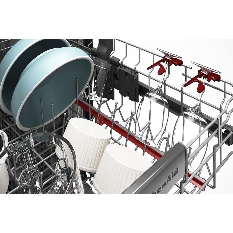 KitchenAid 24 in. Top Control Dishwasher with 44 dBA Sound Level, 3rd-Rack & ProDry System - Stainless Steel with PrintShield Finish, , hires