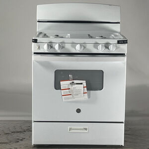 GE 30 in. 4.8 cu. ft. Gas Range with 4 Sealed Burners - White (Open Box Good Condition), , hires