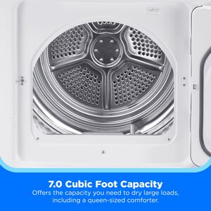 Midea 27 in. 7.0 cu. ft. Electric Dryer with Sensor Dry - White, , hires