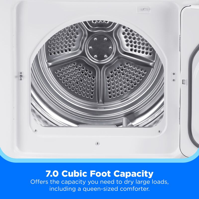 Midea 27 in. 7.0 cu. ft. Electric Dryer with Sensor Dry - White, , hires