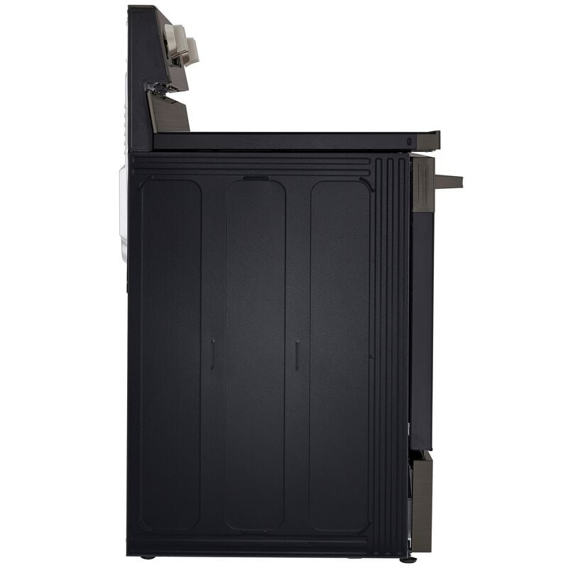 LG 30 in. 6.3 cu. ft. Smart Air-Fry True European Convection Electric Range with Radiant Burners - Black Stainless Steel, , hires