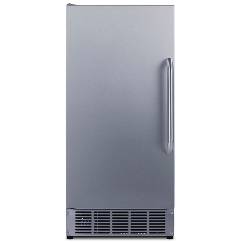 Summit 15 in. Built-In Undercounter Outdoor Commercial-Use Ice Maker with 25 lb. Ice Storage, Auto-Defrost & Digital Control - Stainless Steel, , hires