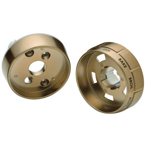 Wolf 48 in. & 60 in. Dual Fuel Range Brushed Brass Knob Bezel Kit, , hires