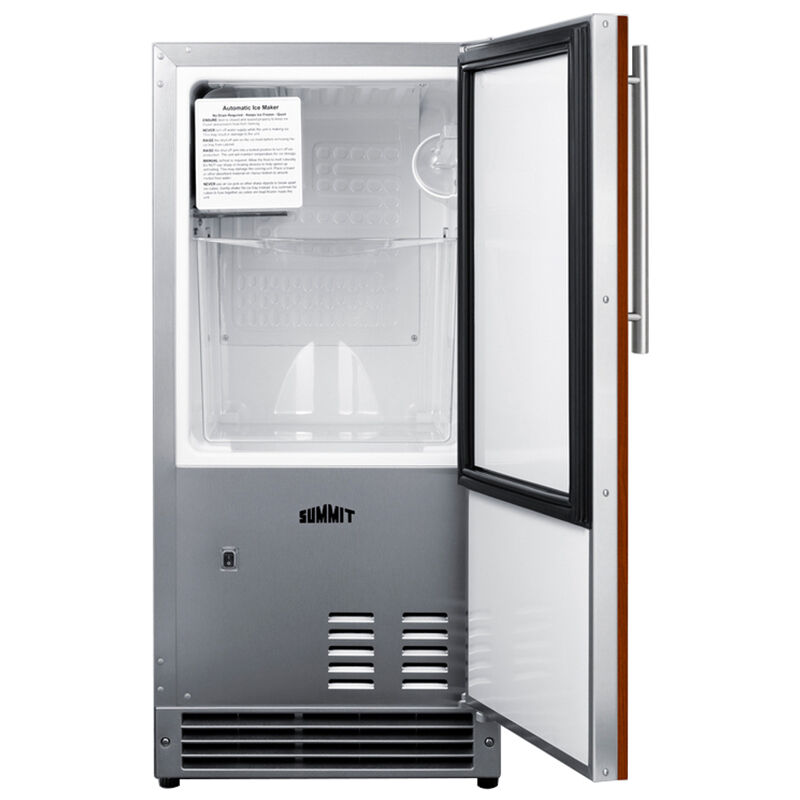 Summit 15 in. Built-In Undercounter Ice Maker with 22 lb. Ice Storage - Custom Panel Ready, , hires