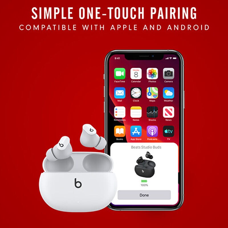 Beats by Dr. Dre - Beats Studio Buds Totally Wireless Noise Cancelling Earphones - White, , hires