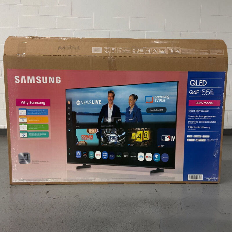 Samsung - 55" Class Q6F QLED 4K UHD Smart Tizen TV (Open Box Excellent Condition), , hires