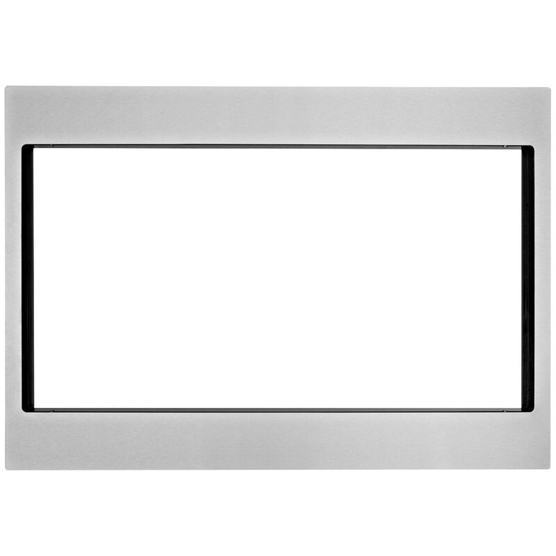 Whirlpool 27 in. Trim Kit for Countertop Microwaves Stainless Steel