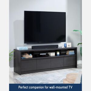 Sauder Harvey Park Collection Large TV Credenza - Raven Oak, , hires