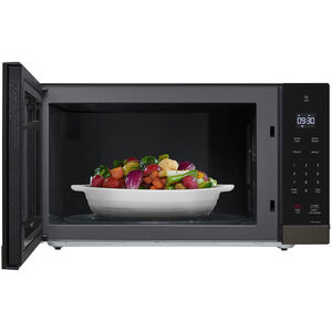 LG 24 in. 2.0 cu. ft. Countertop Microwave with 10 Power Levels & Sensor Cooking Controls - Black Stainless Steel, Black Stainless, hires