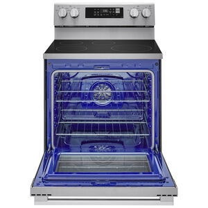 LG 30 in. 6.3 cu. ft. Smart Air-Fry True European Convection Electric Range with 4 Induction Burners - Stainless Steel, , hires