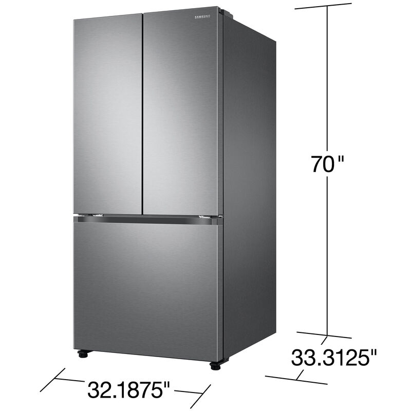 Samsung 33 in. 24.5 cu. ft. Smart French Door Refrigerator with Internal Water Dispenser - Stainless Steel, , hires