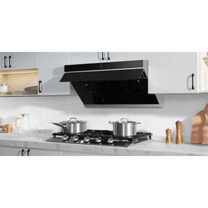 Fotile 36 in. 5-Burner Natural Gas Cooktop with Simmer Burner & Power Burner - Stainless Steel, , hires