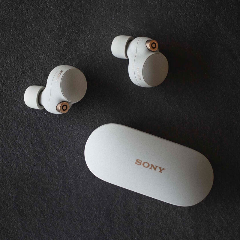 Sony - WF-1000XM4 True Wireless Noise Cancelling In-Ear Headphones - Silver