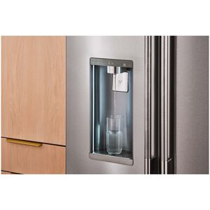 KitchenAid 36 in. 23.1 cu. ft. Smart Counter Depth French Door Refrigerator with Ice & Water Dispenser - Fingerprint Resistant Stainless Steel, , hires