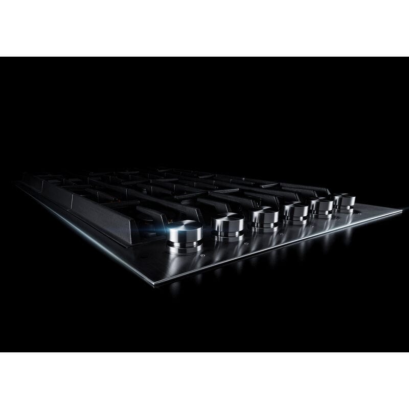 JennAir Euro-Style 36 in. 6-Burner Natural Gas Cooktop with Simmer Burner & Power Burner - Stainless Steel, , hires