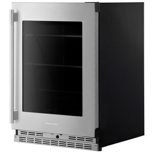 KitchenAid 24 in. 5.2 cu. ft. Undercounter Refrigerator - Stainless Steel with PrintShield Finish, , hires