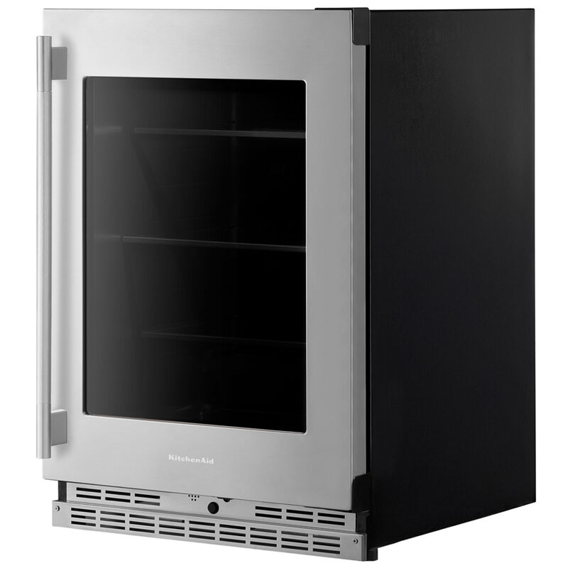 KitchenAid 24 in. 5.2 cu. ft. Undercounter Refrigerator - Stainless Steel with PrintShield Finish, , hires