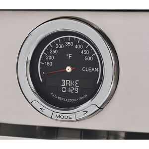 Bertazzoni Professional Series 30 in. 4.6 cu. ft. Air Fry Dual Convection Electric Range with 4 Induction Burners - Stainless Steel, , hires