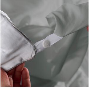 BEDGEAR Performance Duvet & 2pc Sham Set, Solid, Light Gray, Queen, , hires