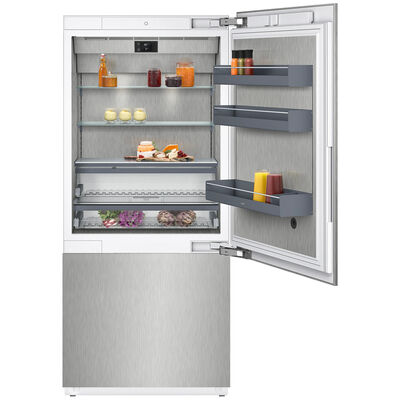 Gaggenau Vario 400 Series 36 in. Built-In 19.5 cu. ft. Smart Counter Depth Bottom Freezer Refrigerator - Custom Panel Ready | RB492705