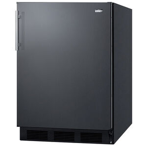 Summit 24 in. 5.0 cu. ft. Undercounter Refrigerator - Black, , hires