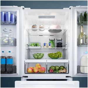 Midea 30 in. 18.4 cu. ft. French Door Refrigerator - White, White, hires