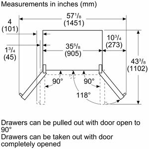Thermador 36 in. 20.8 cu. ft. Smart Counter Depth French Door Refrigerator with Internal Water Dispenser and Masterpiece handles Stainless Steel, , hires