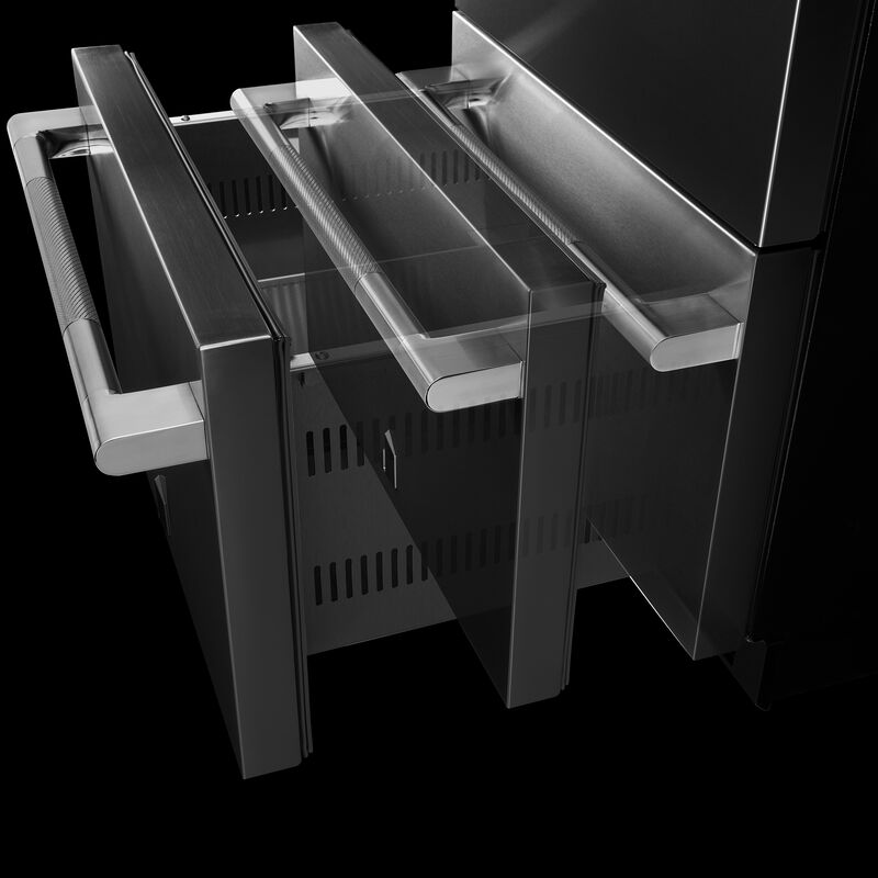 JennAir Rise 24 in. 4.7 cu. ft. Double Refrigerator & Freezer Drawer - Stainless Steel, , hires