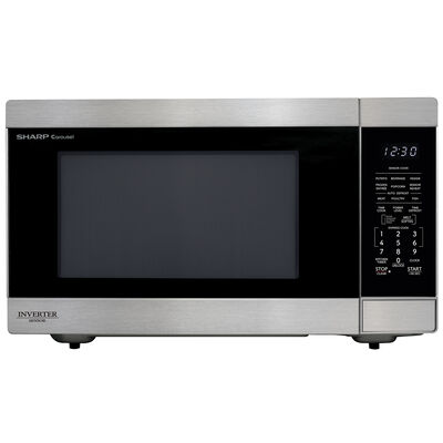 Sharp 24 in. 2.2 cu. ft. Countertop Microwave with 11 Power Levels & Sensor Cooking Controls - Stainless Steel | SMC2266KS