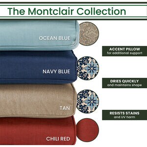 Hanover Montclair 3-Piece High-Dining Set in Tan with 2 Swivel Chairs and a 33" Square Table - Tan/Brown, , hires