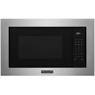 Frigidaire Professional 24 in. 2.2 cu.ft Built-In Microwave with 10 Power Levels & Sensor Cooking Controls - Stainless Steel | PMBS3080AF