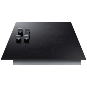 Samsung 30 in. 5-Burner Smart Electric Cooktop with Simmer Burner & Power Burner - Black, , hires