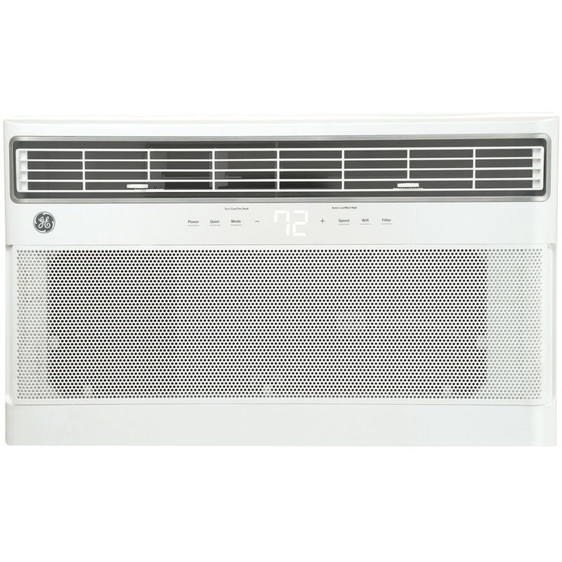 GE 12,000 BTU 230V Heat/Cool Smart Through-the-Wall Air Conditioner with Inverter, 3 Fan Speeds & Remote Control - Soft Gray, , hires