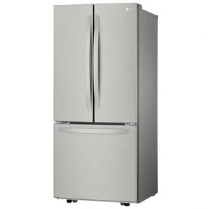 LG 30 in. 21.8 cu. ft. French Door Refrigerator with Ice Maker - Stainless Steel, Stainless Steel, hires