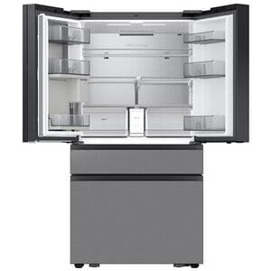 Samsung Bespoke 36 in. 22.5 cu. ft. Smart Counter Depth 4-Door French Door Refrigerator with AI Home, Beverage Center & Internal Water Autofill Pitcher - Charcoal Glass & Stainless Steel, , hires