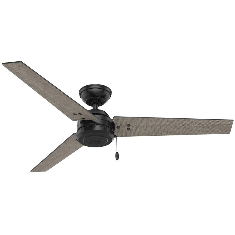 Hunter Cassius 52 in. Indoor /Outdoor Ceiling Fan - Matte Black, Matte Black, hires