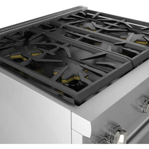 Thermador Pro Harmony Professional Series 30 in. 4.4 cu. ft. True European Convection Dual Fuel Range with 4 Sealed Burners - Stainless Steel, , hires