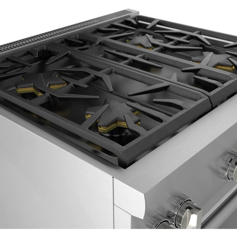 Thermador Pro Harmony Professional Series 30 in. 4.4 cu. ft. True European Convection Dual Fuel Range with 4 Sealed Burners - Stainless Steel, , hires