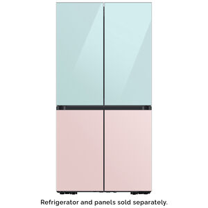 Samsung BESPOKE 4-Door Flex Top Panel for Refrigerators - Morning Blue Glass, , hires