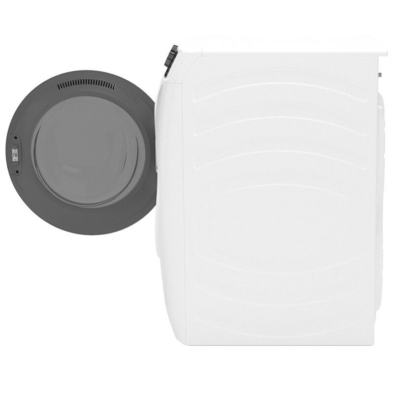 GE 28 in. 5.0 cu. ft. Smart Stackable Front Load Washer with OdorBlock, Sanitize Cycle & Steam Cycle - White, White, hires