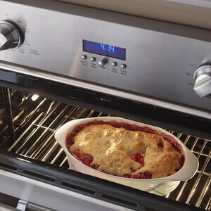 Viking 3 Series 30 in. 8.6 cu. ft. Top Control Electric Double Wall Oven with True European Convection - Cast Black, , hires