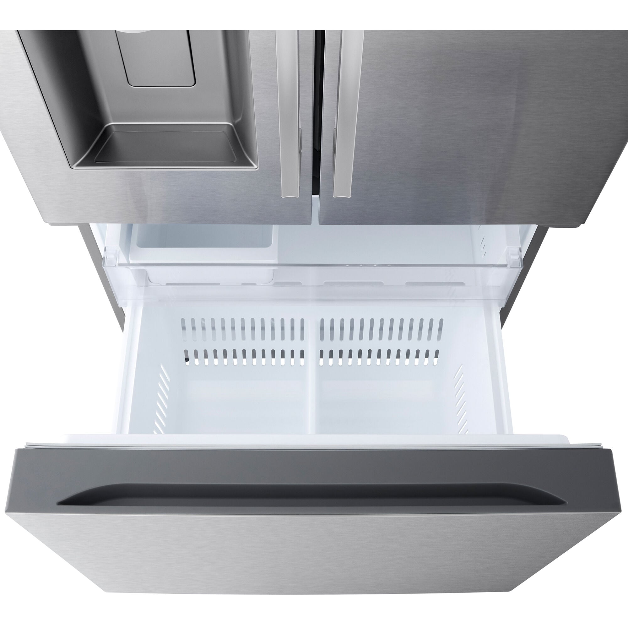 LG 33 in. 24.5 cu. ft. Smart French Door Refrigerator with Ice Water Dispenser PrintProof Stainless Steel