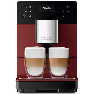 Miele MilkPerfection Countertop Coffee Machine with AromaticSystem, OneTouch for 2 Convenient Cleaning and Maintenance Programs - Tayberry Red | CM5310RED