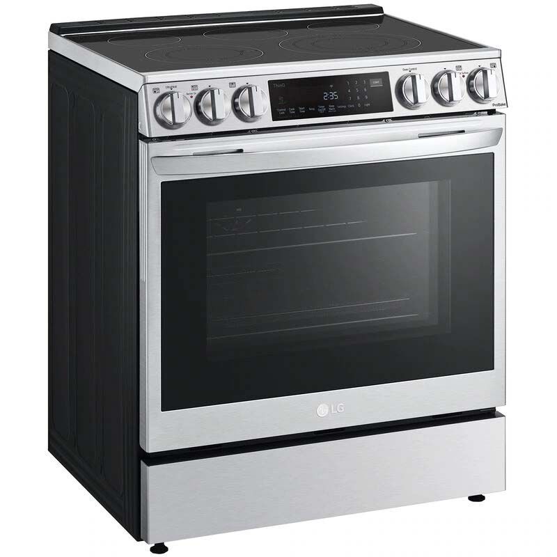 LG 30 in. 6.3 cu. ft. Smart Air Fry Convection Oven Slide-In Electric Range  with 5 Radiant Burners - PrintProof Stainless Steel | P.C. Richard & Son