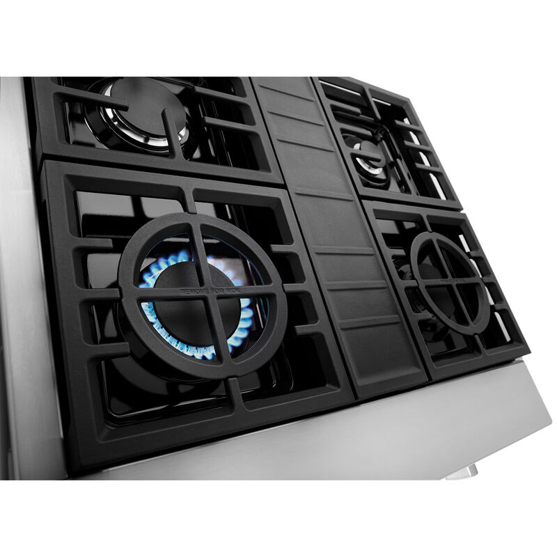 KitchenAid 30 in. 4-Burner Natural Gas Rangetop with Simmer Burner & Power Burner - Stainless Steel, , hires