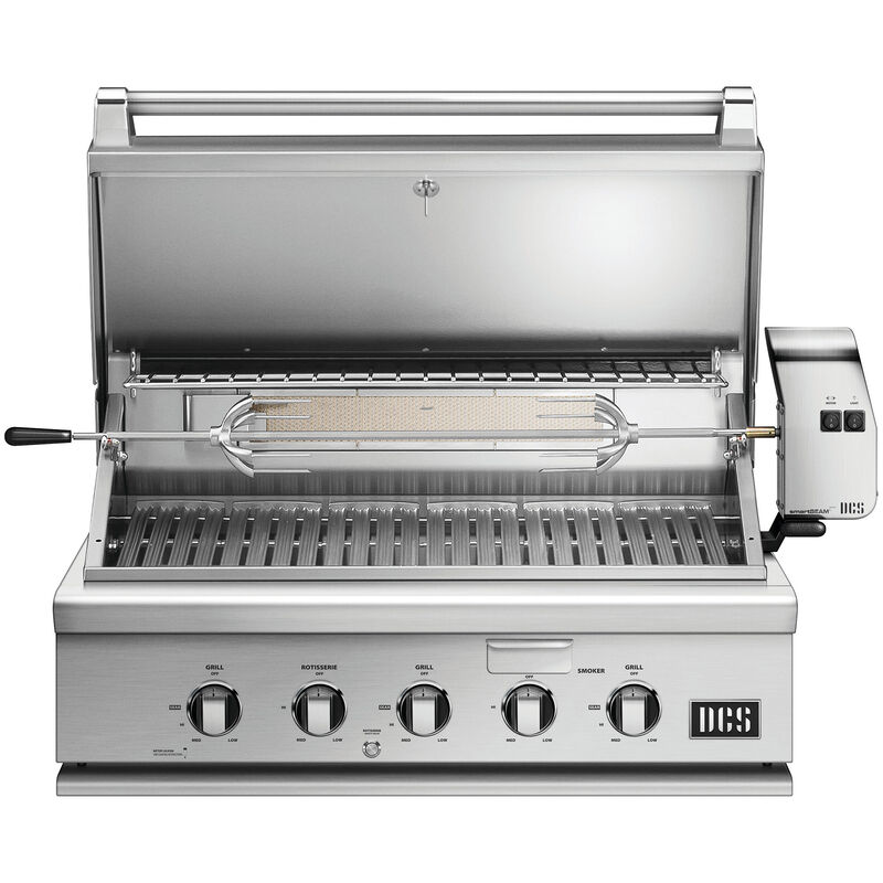 DCS Series 7 36 in. 3-Burner Built-In Liquid Propane Gas Grill with Rotisserie & Smoke Box - Stainless Steel, , hires