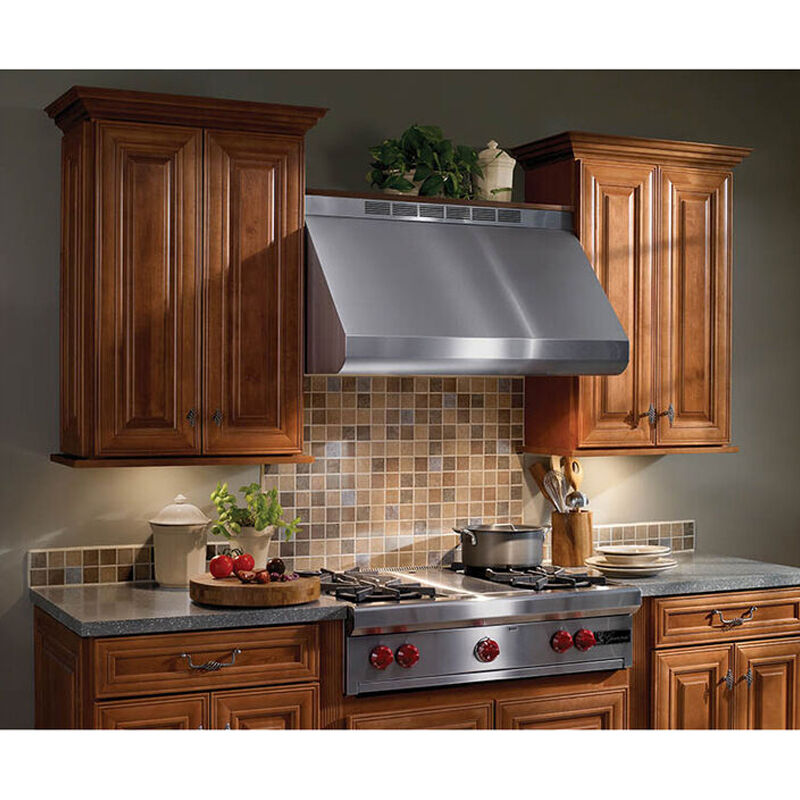 Broan E60 Series 48 in. Canopy Pro Style Range Hood with 1290 CFM, Convertible Venting & 2 Halogen Lights - Stainless Steel, , hires