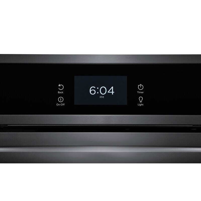 Frigidaire Gallery 27 in. 5.5 cu. ft. Steam Electric Microwave/Wall Oven Combo with True European Convection - Black Stainless, Black Stainless, hires