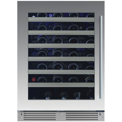 XO 24 in. Undercounter Wine Cooler with Metal Racks, Single Temperature Zone & 54 Bottle Capacity - Stainless Steel | XOU24WGSL