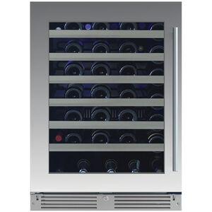 XO 24 in. Compact Built-In Wine Cooler with 54 Bottle Capacity, Single Temperature Zones & Digital Control - Stainless Steel, , hires